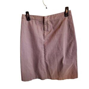 Banana Republic Stretch Womens Gray Straight Skirt Sz 4 Zippered Slit